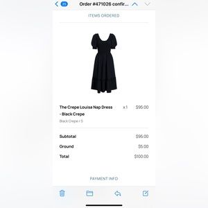Hill house home black nap dress